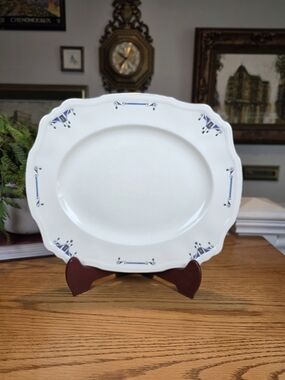 Vintage Alfred Meakin Serving Platter Marigold Astoria Shape Art Deco England
